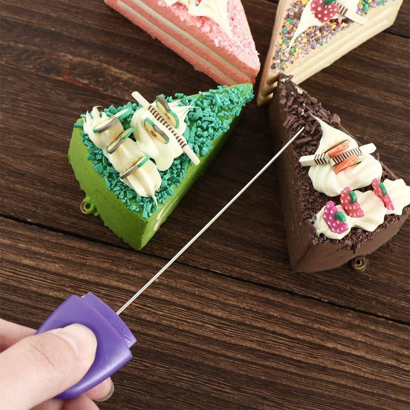 Pokinge 2Pcs Stainless Steel Cake Tester Needle,Reusbale Cake Testing Probe Stick Cake Skewer with Cover Baking Tools for Cake,Bread,Biscuit,Muffin,Pancake - Image 4